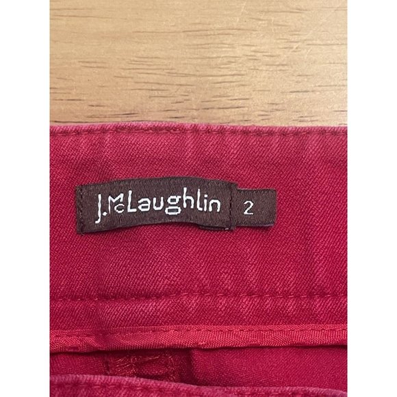 J.McLaughlin Red Stretch Pants Size‎ 2 - Picture 6 of 7